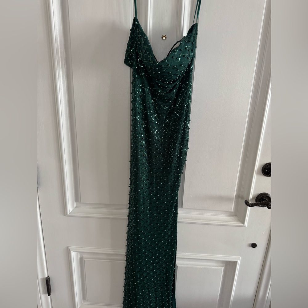 City Studio Dark Green Maxi Dress